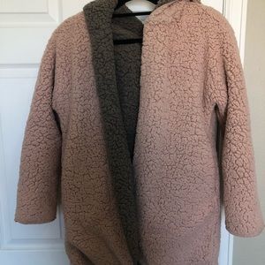 EXCELLENT condition fluffy reversible coat